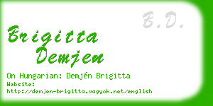 brigitta demjen business card