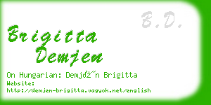 brigitta demjen business card